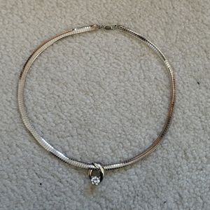 925 sterling silver slide and necklace